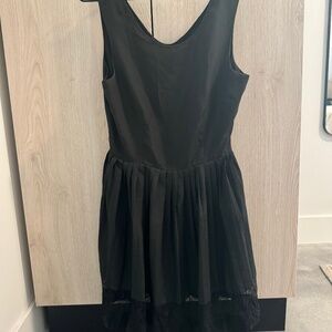 Little Black Dress w/ Lace Trim